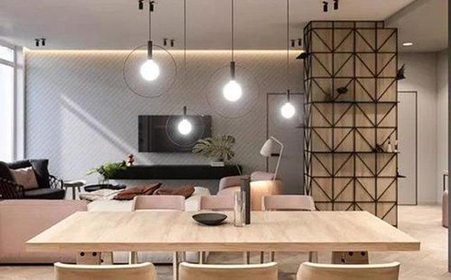 全屋定制家具利用屋內(nèi)的梁和柱，星空梵高全屋定制